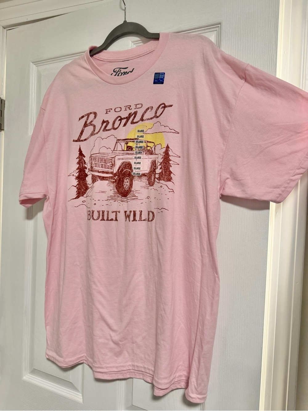 NEW Women’s T-Shirt- Ford Bronco- “Built Wild” Graphic Tee- Size 2XL